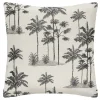 atmosphera Cojines Y Fundas Decorativas>Funda De Cojín Palma Lurex Crudo Y Negro 40x40cm