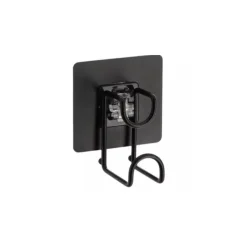 Accesorios De Baño>Gancho Para Baño De Metal Con Adesivo Negro