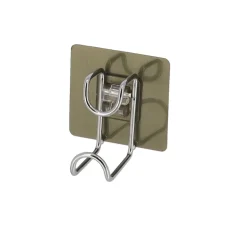 Toalleros>Gancho P/Baño C/Adhesivo Acero Inox.