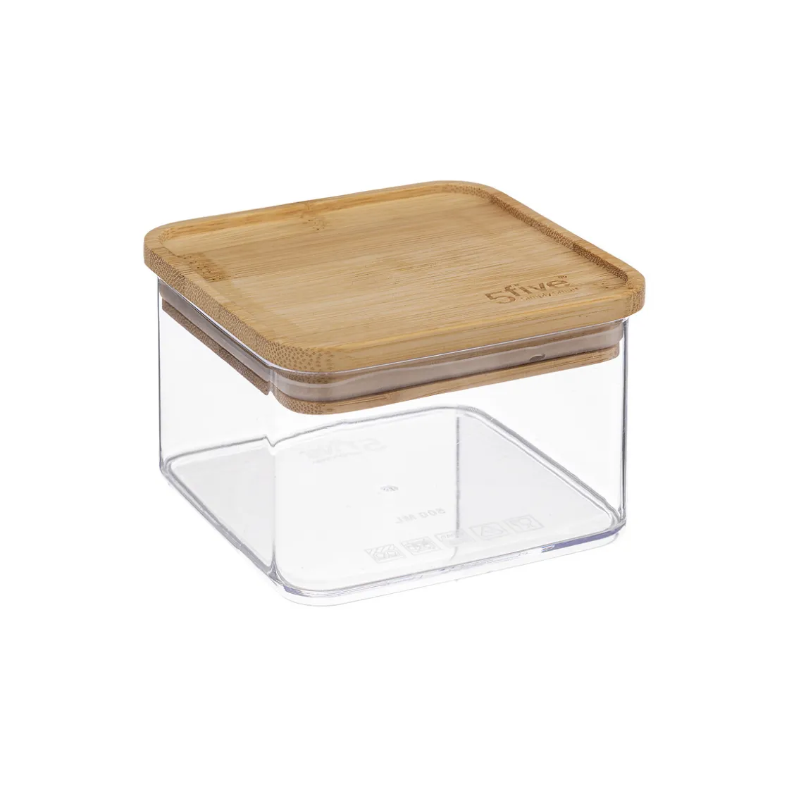 5five Cajas Y Frascos>Hermético ESKE apilable con tapa de bambú