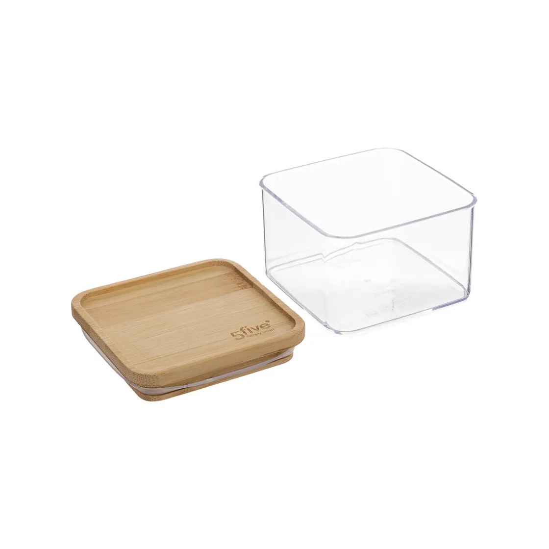 5five Cajas Y Frascos>Hermético ESKE apilable con tapa de bambú