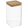 5five Cajas Y Frascos>Hermético ESKE apilable con tapa de bambú 1.5l