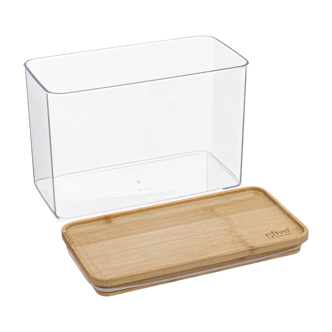 5five Cajas Y Frascos>Hermético ESKE apilable con tapa de bambú