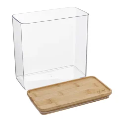 5five Cajas Y Frascos>Hermético ESKE apilable con tapa de bambú