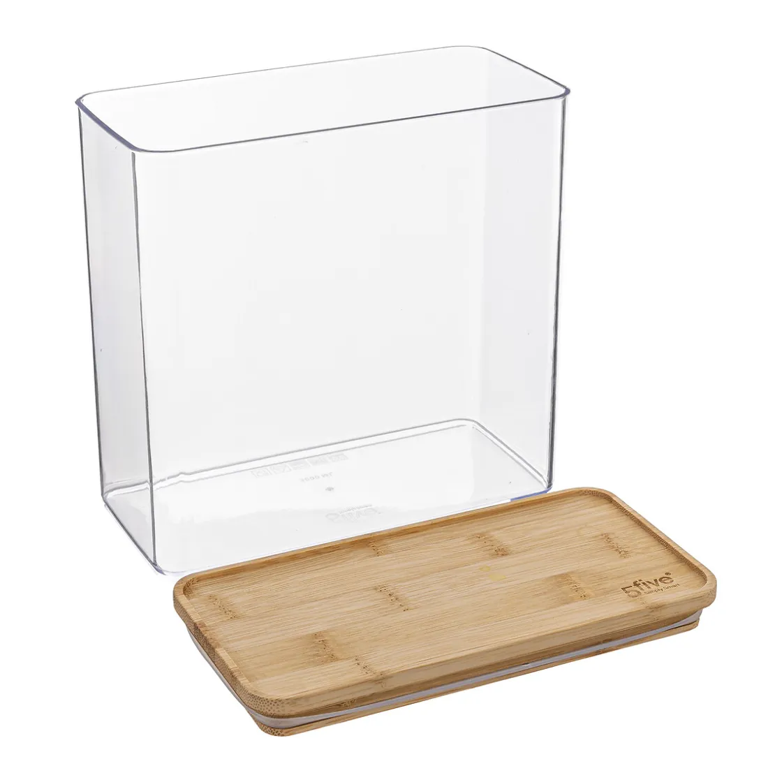 5five Cajas Y Frascos>Hermético ESKE apilable con tapa de bambú