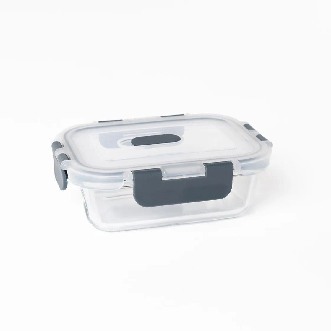 Tapas Y Cubiertas>Hermético Rectangular Vidrio 0.37L