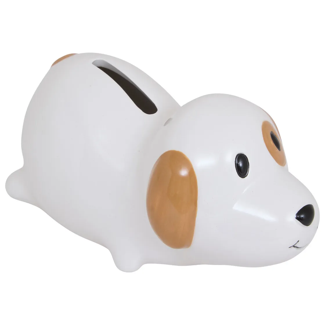 atmosphera4kids Accesorios Decorativos>Hucha perro blanco y marrón 7cm