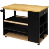 atmosphera Muebles Y Carros De Apoyo>Isla De Cocina C/Ruedas 110x70x90Cm