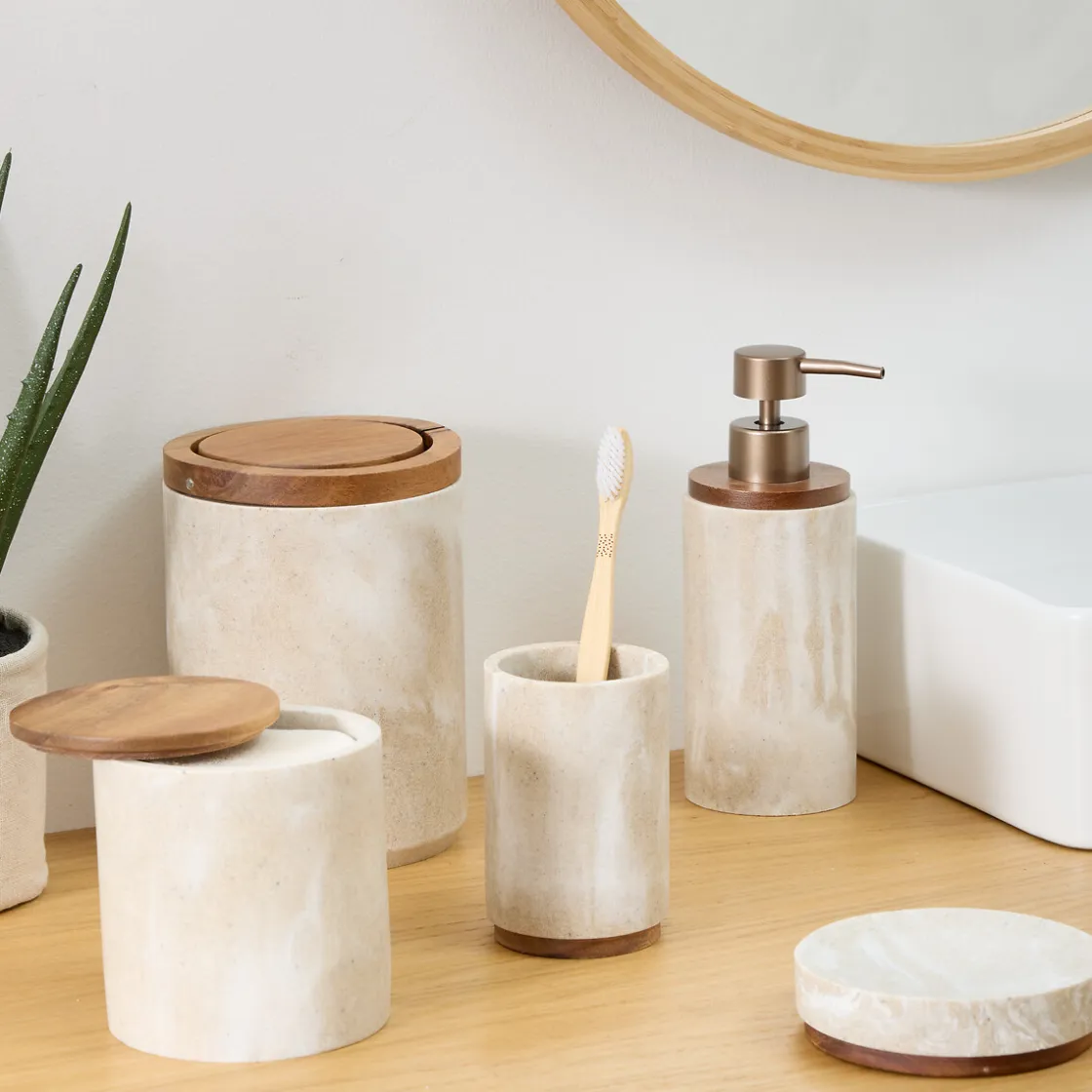 5five Accesorios De Lavabo>Jabonera CÔME beige