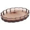 5five Accesorios De Lavabo>Jabonera FLOREA marrón de vidrio