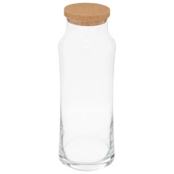 secret d'gourmet Jarros>Jarra SLIM de vidrio con tapa de corcho 1l
