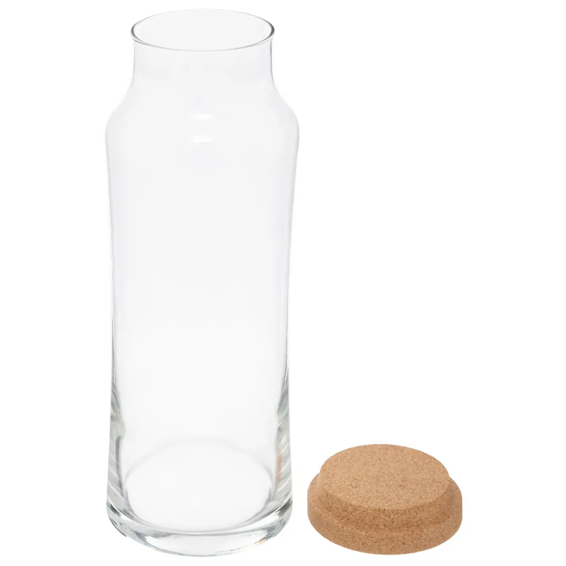 secret d'gourmet Jarros>Jarra SLIM de vidrio con tapa de corcho 1l