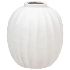atmosphera Jarrones Y Vasos|Estilo Contemporaneo>Jarrón AMIA blanco de cerámica 44.5cm