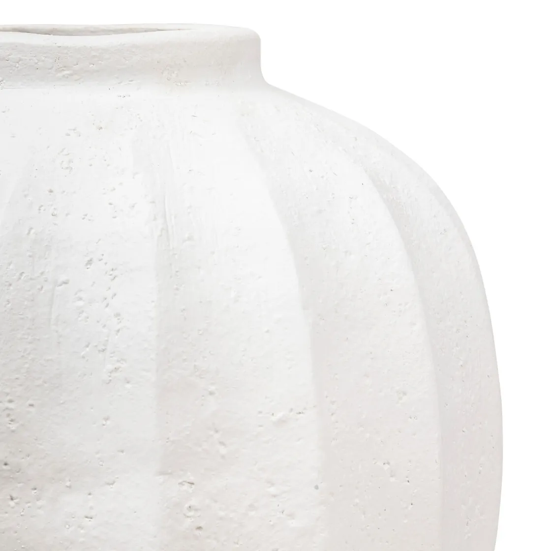 atmosphera Jarrones Y Vasos|Estilo Contemporaneo>Jarrón AMIA blanco de cerámica 28cm