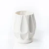 Jarrones Y Vasos>Jarrón blanco de cerámica 21.5cm