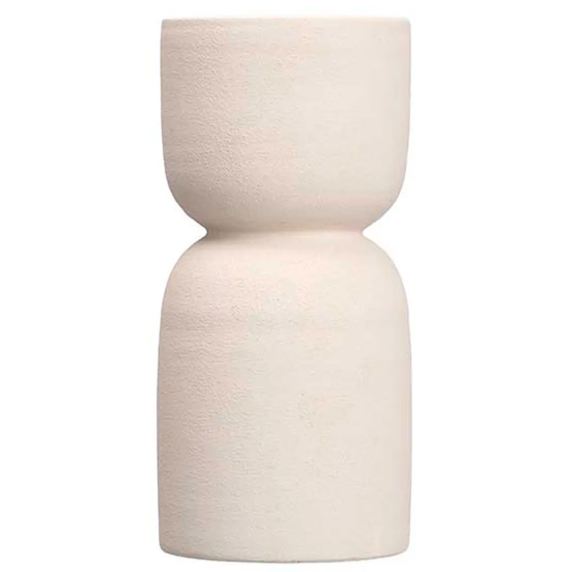 Jarrones Y Vasos>Jarrón blanco de cerámica 27cm