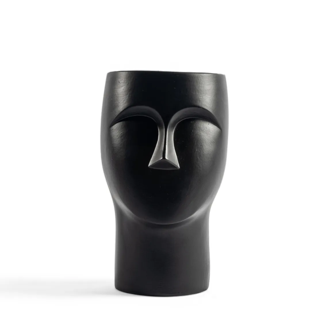 Jarrones Y Vasos|Estilo Contemporaneo>Jarrón Cerámica Figura Rostro 17x17x24Cm