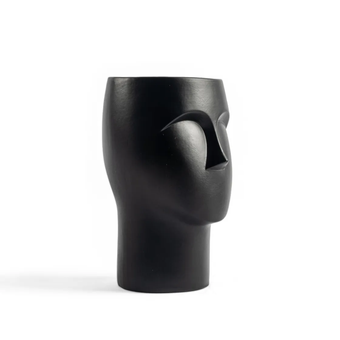 Jarrones Y Vasos|Estilo Contemporaneo>Jarrón Cerámica Figura Rostro 17x17x24Cm