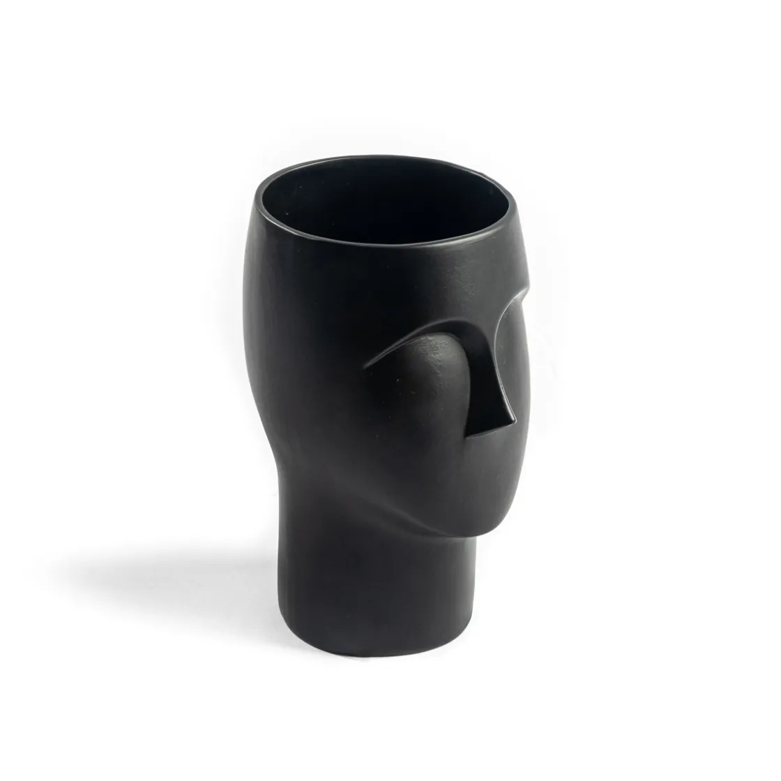 Jarrones Y Vasos|Estilo Contemporaneo>Jarrón Cerámica Figura Rostro 17x17x24Cm