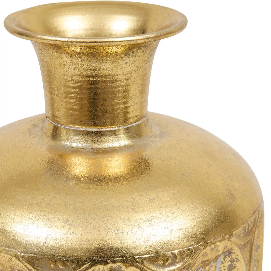 atmosphera Jarrones Y Vasos>Jarrón con textura BELLI dorado 41cm