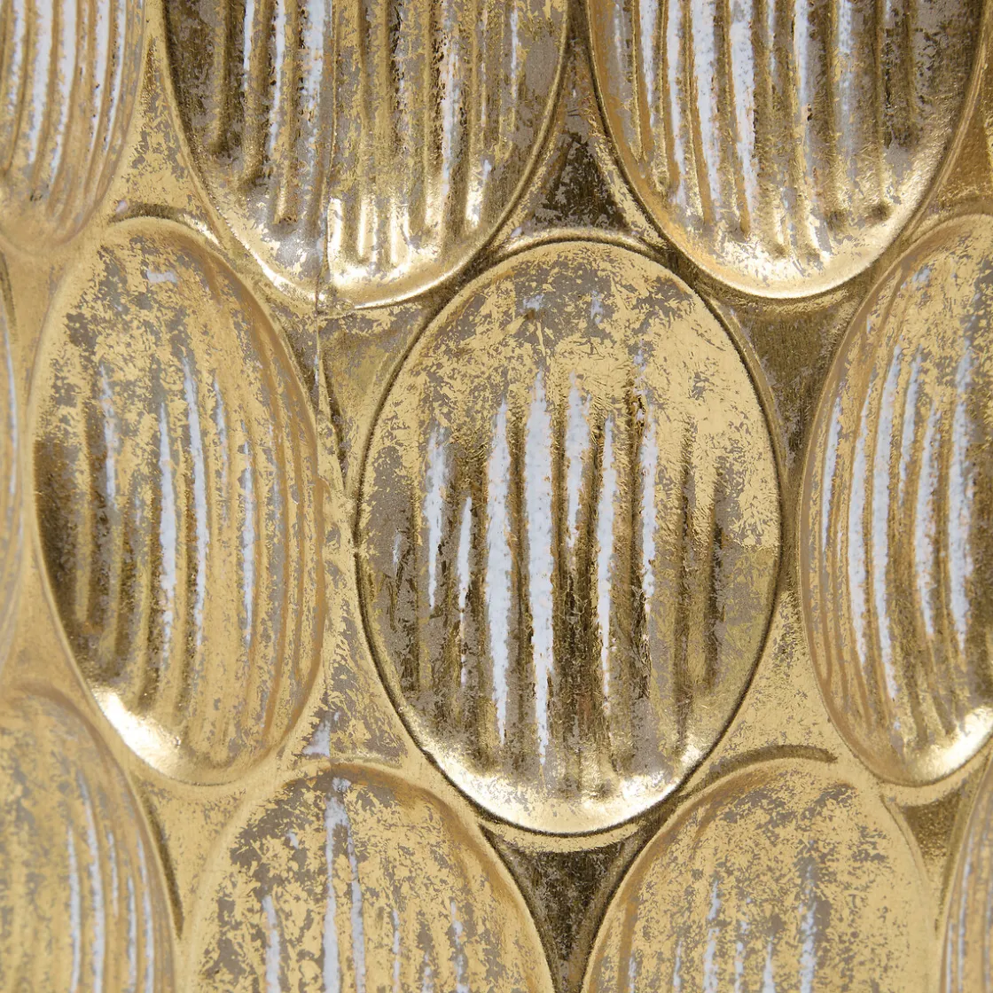 atmosphera Jarrones Y Vasos>Jarrón con textura BELLI dorado 41cm