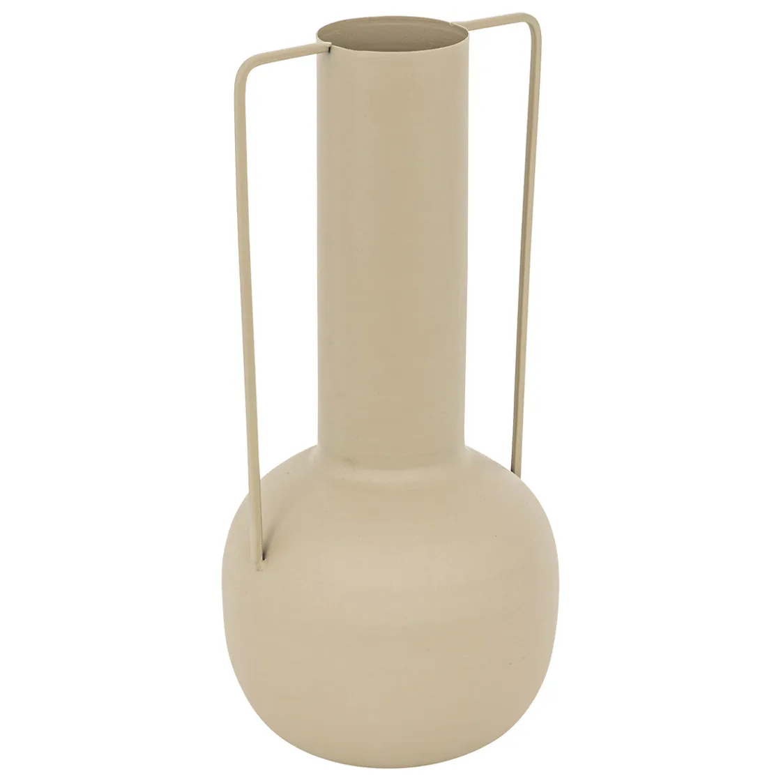 atmosphera Jarrones Y Vasos|Estilo Oriental>Jarrón De Metal Beige Sylvain