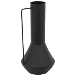 atmosphera Jarrones Y Vasos|Estilo Oriental>Jarrón De Metal Negro Sylvain