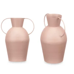 Jarrones Y Vasos>Jarrón Forma Lechera Marrón Claro