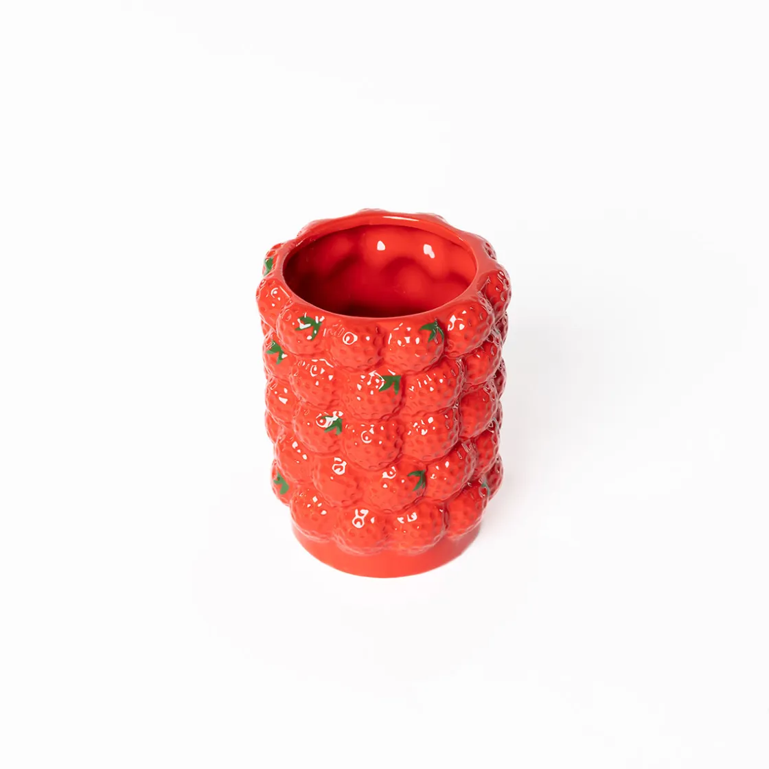 Jarrones Y Vasos>Jarrón fresas de cerámica 16cm