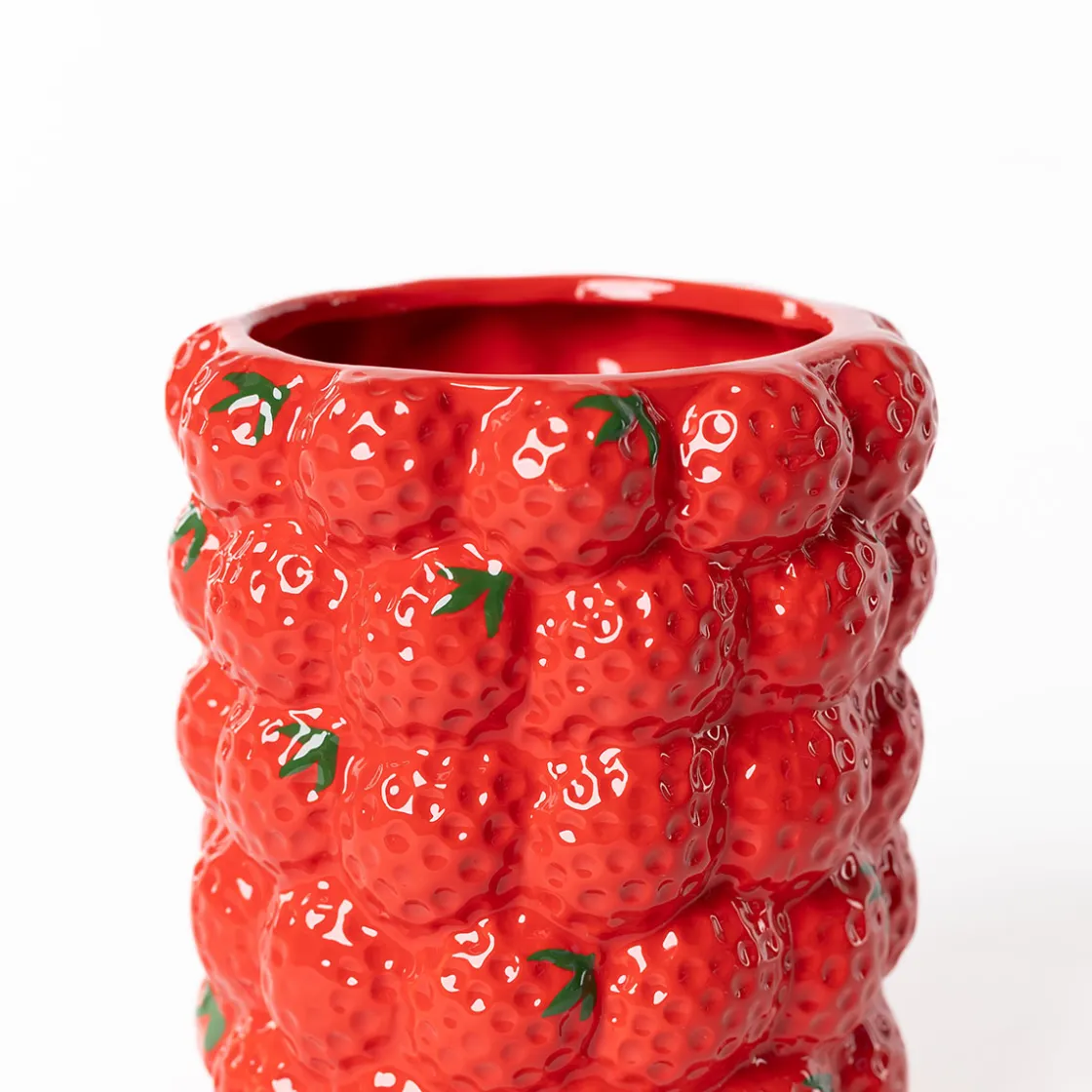 Jarrones Y Vasos>Jarrón fresas de cerámica 16cm