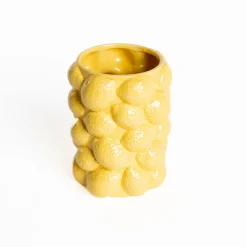 Jarrones Y Vasos>Jarrón limones de cerámica 17,5 cm