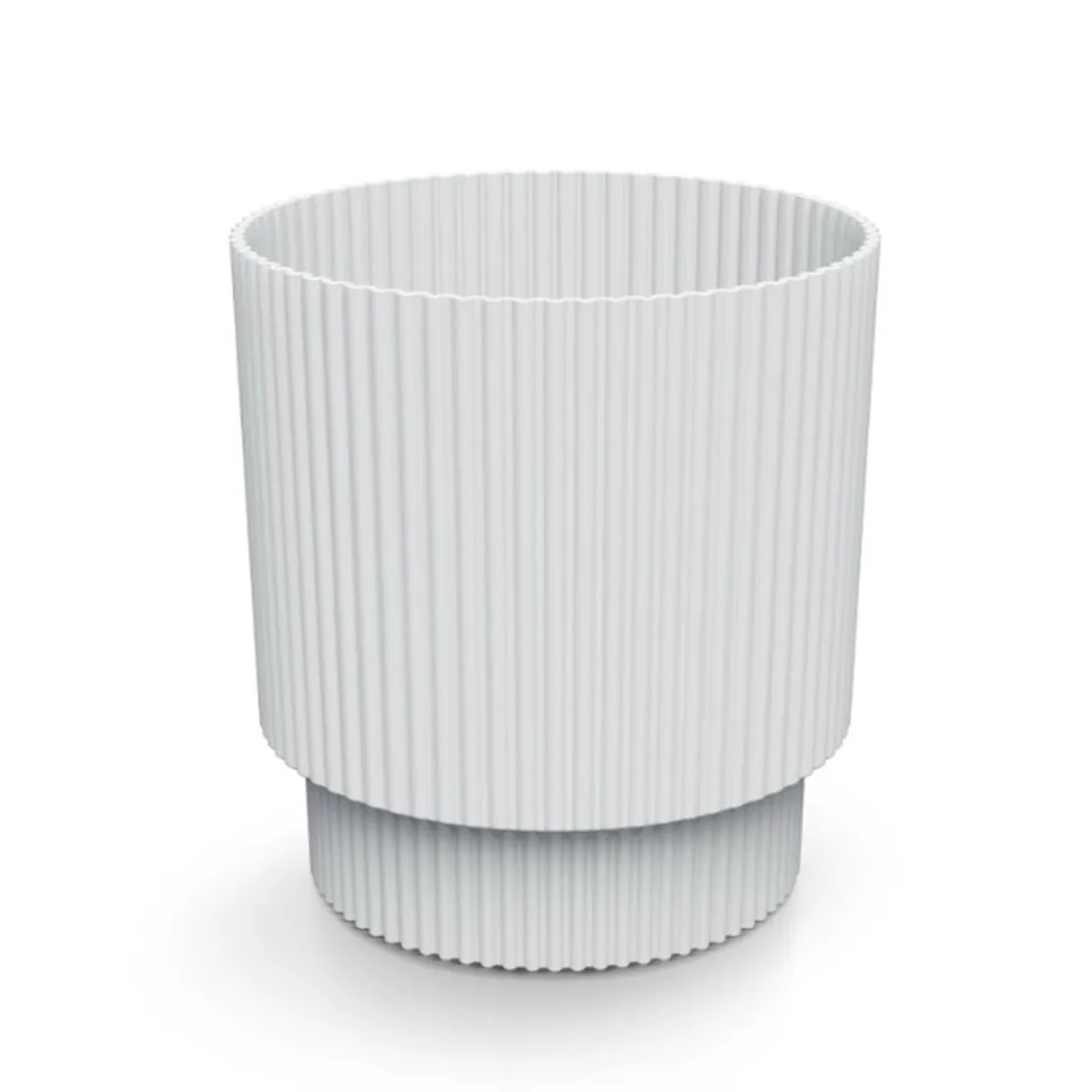 Complementos>Jarrón MILLY redondo blanco 15.7x14.6x14.6cm