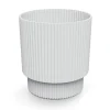 Complementos>Jarrón MILLY round blanco 21x19.5x19.5cm