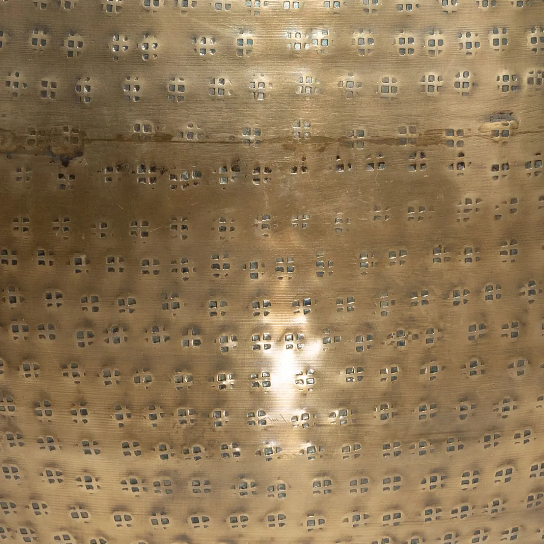 atmosphera Jarrones Y Vasos|Estilo Étnico>Jarrón OASIS dorado de metal 40cm