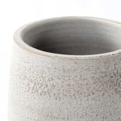 Jarrones Y Vasos>Jarrón SABRE gris de barro 27cm