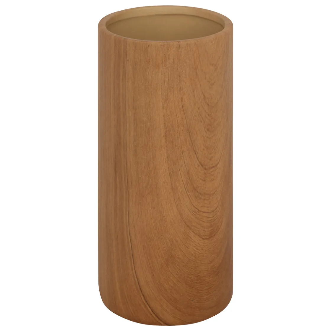 atmosphera Jarrones Y Vasos|Estilo Rústico>Jarrón SOA de cerámica efecto madera 20cm