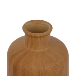 atmosphera Jarrones Y Vasos|Estilo Rústico>Jarrón SOA de cerámica efecto madera 17.5 cm