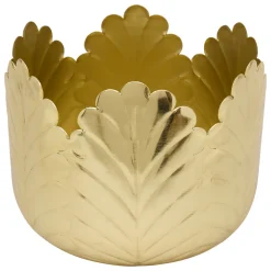atmosphera Jarrones Y Vasos>Jarrón tamaño 2/2 BELLI dorado 18cm