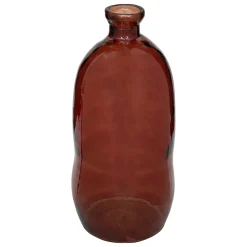 atmosphera Jarrones Y Vasos|Estilo Oriental>Jarrón ULY ámbar de vidrio reciclado 73cm