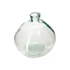 atmosphera Jarrones Y Vasos|Estilo Rústico>Jarrón Uly Transparente De Vidrio Reciclado 22cm