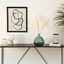 atmosphera Jarrones Y Vasos|Estilo Industrial>Jarrón Uly Verde Caqui De Vidrio Reciclado 22cm