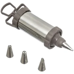 secret d'gourmet Moldes Y Otros Utensilios De Cocina>Jeringa De Pastelería Inox. +3 Boquillas