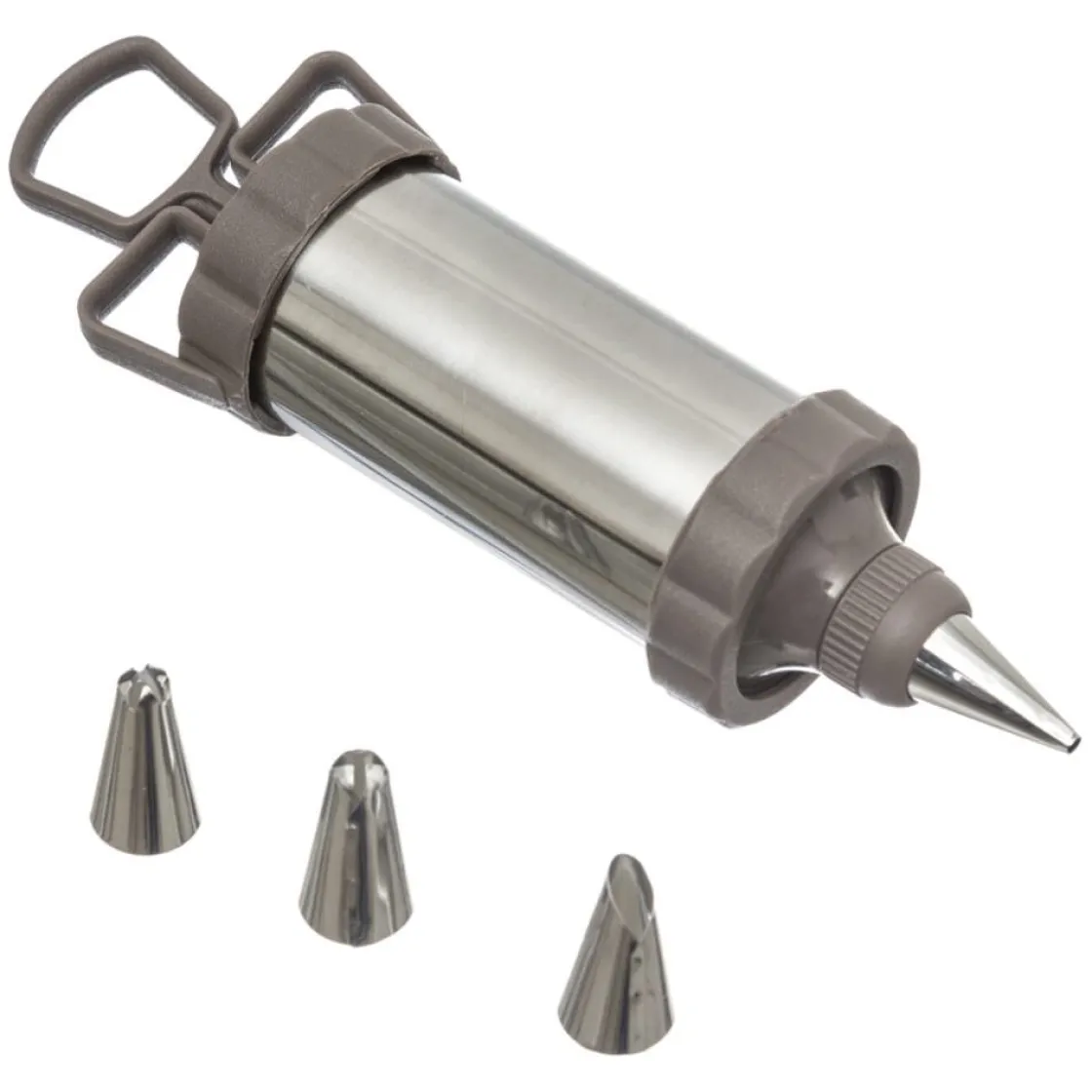 secret d'gourmet Moldes Y Otros Utensilios De Cocina>Jeringa De Pastelería Inox. +3 Boquillas