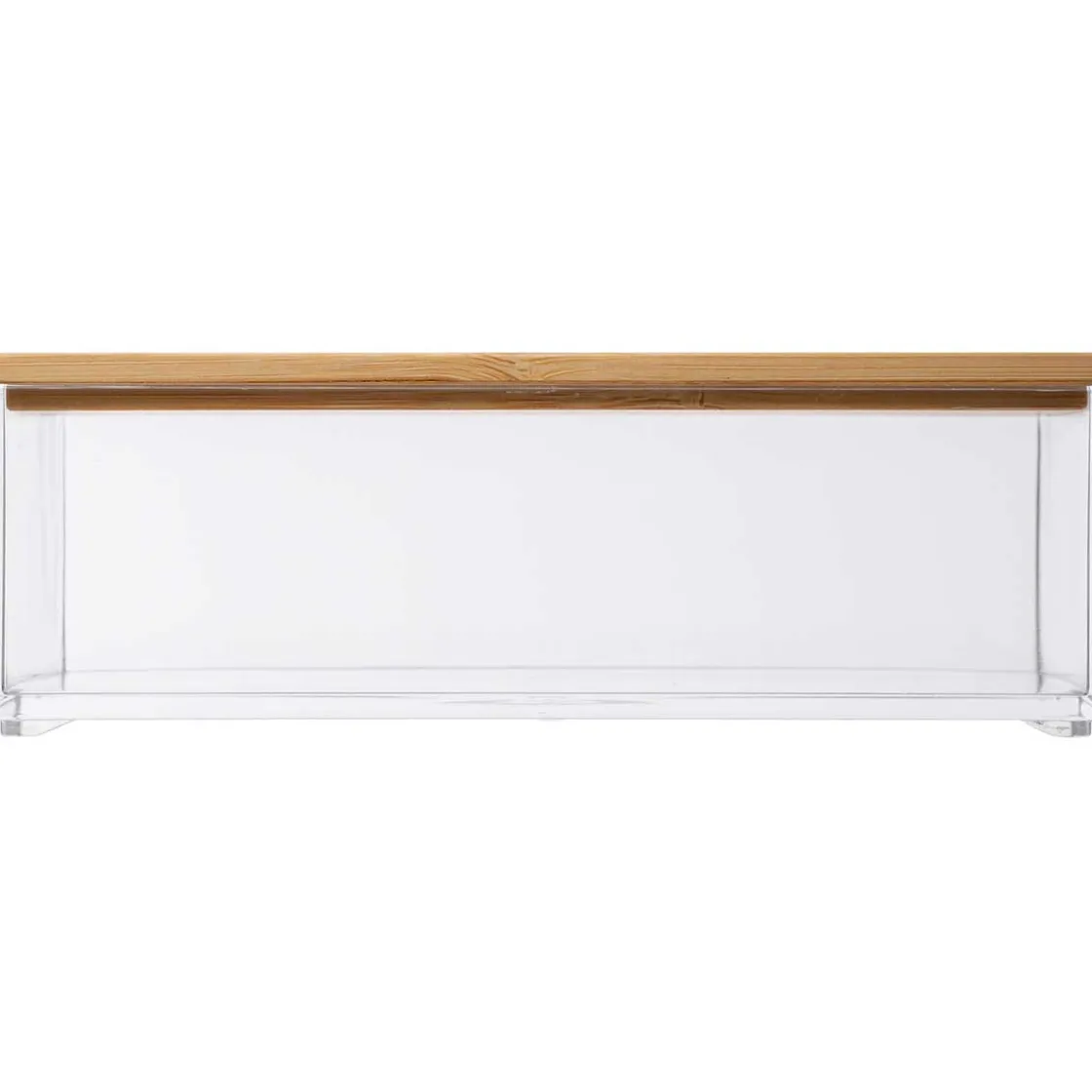 5five Accesorios De Lavabo>Joyero Acrílico Con Tapa De Bambú