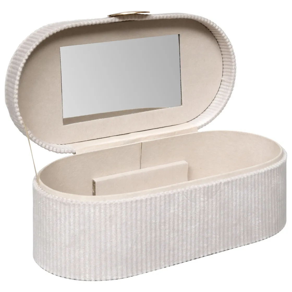 atmosphera Accesorios|Estilo Contemporaneo>Joyero Enya De Terciopelo Beige