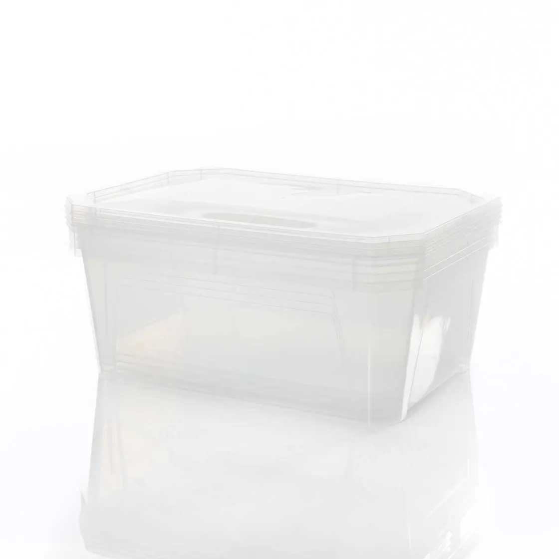 Cajas De Almacenamiento Y Organizadores>Juego 4 cajas de almacenaje transparentes 11l