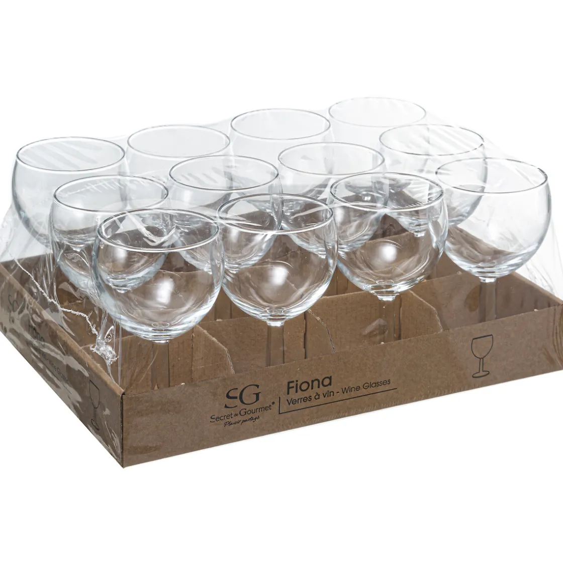 5five Copas>Juego 12 Copas Fiona De Vidrio 19Cl