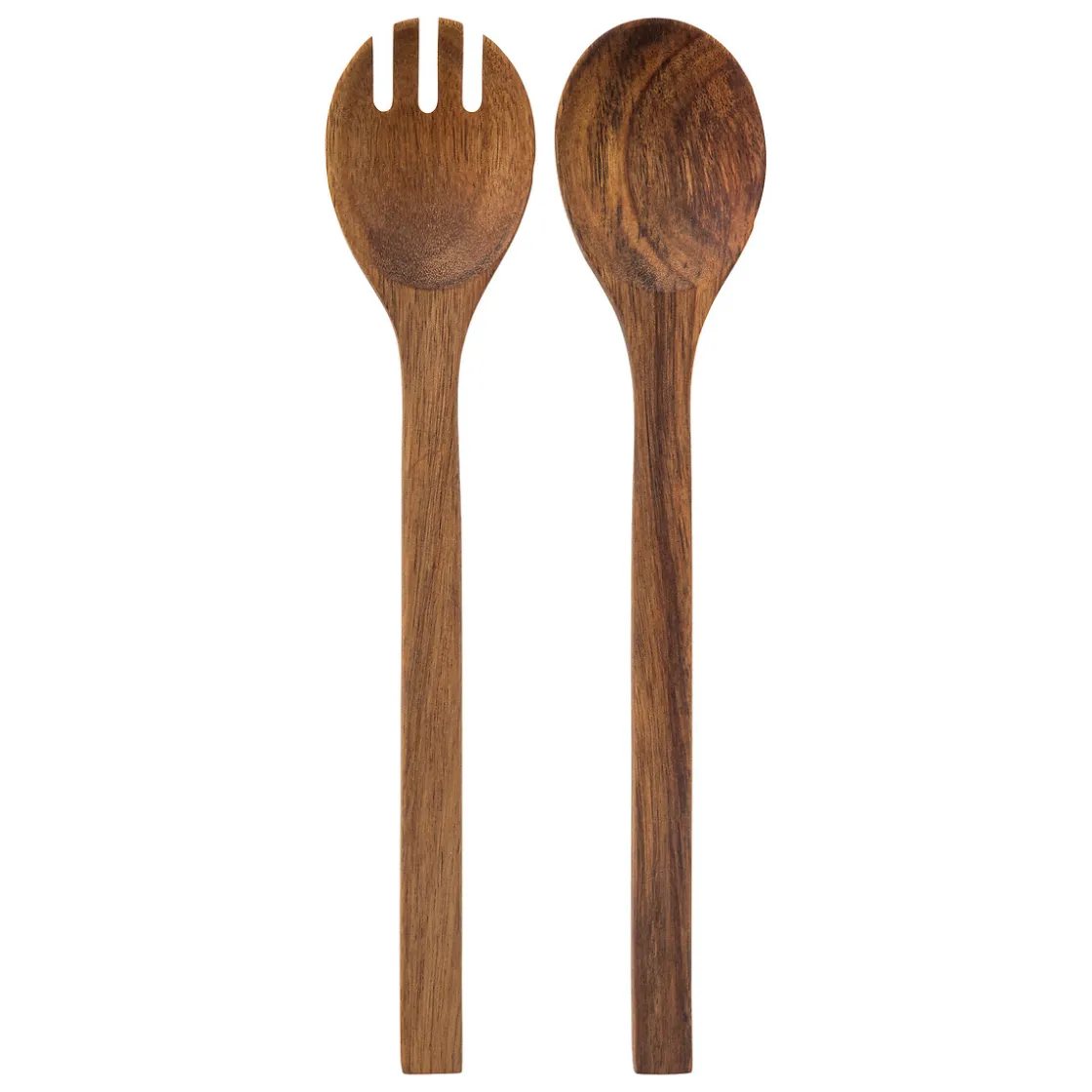 secret d'gourmet Utensilios Para Servir>Juego 2 cubiertos de madera acacia para ensalada