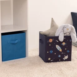 atmosphera4kids Almacenamiento>Juego 2 Cubos Almacenaje Astronauta Azul 29x29cm
