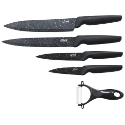 5five Placas Calefactoras Y Tablas De Cortar>Juego 4 Cuchillos+Pelador De Cocina